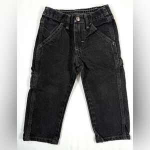 WRANGLER Boys Five Star Carpenter Jeans Utility Workwear Y2K‎ 2T Kidcore Grunge